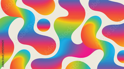 Abstract Liquid Motion Inspired Vector Background with Flowing Colors and Organic Shapes