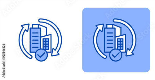 Recovery Tracking icon, with contrast background.