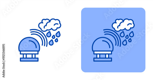 Weather Radar icon, with contrast background.