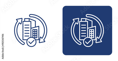 Recovery Tracking icon, with contrast background.