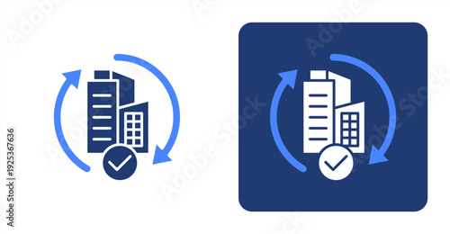 -Recovery Tracking icon, with contrast background.
