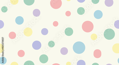 Colorful Polka Dots Pattern Illustration on a Light Background Viewed from a Straight-On Perspective Whisk 107dafdf96183aa92b74acc60169ef44dr.eps