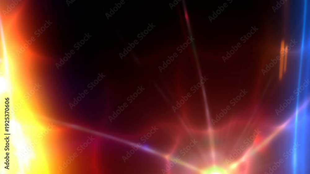 Obraz premium Abstract multicolored light flares creating dynamic background