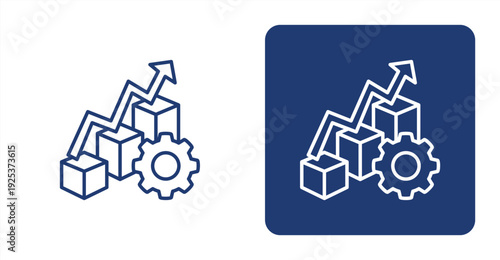 Productivity Index icon, with contrast background.