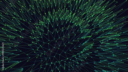 Futuristic Wire Grid Background 4K – Abstract Digital Line Network Loop