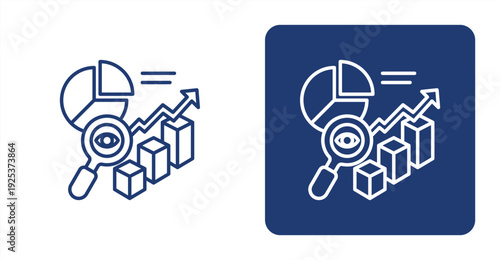 Market Overview icon, with contrast background.