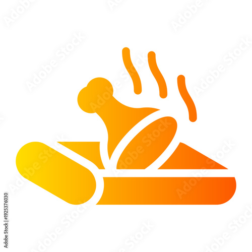 meat gradient icon