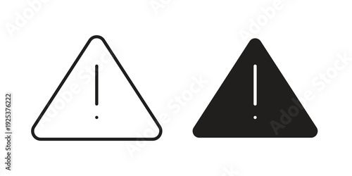 Alert icon symbol design template. Vector 10 eps.