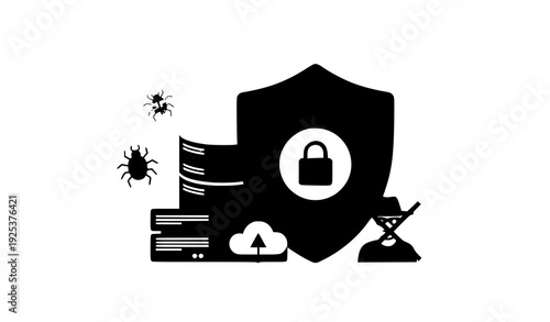 Information Privacy and Data Security Vector Illustration