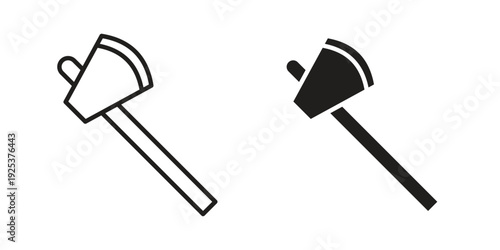Axe icon symbol design template. Vector 10 eps.