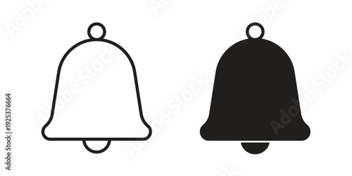 Bell icon symbol design template. Vector 10 eps.