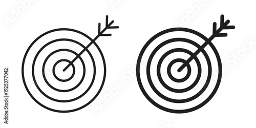 Bulls eye icon symbol design template. Vector 10 eps.