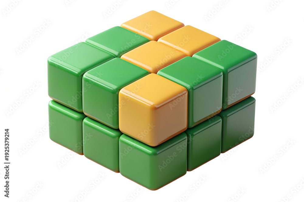 Obraz premium building blocks isolated on white background