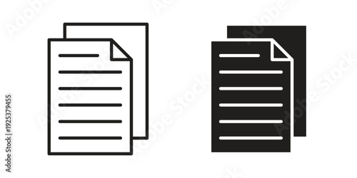 Copy icon symbol design template. Vector 10 eps.