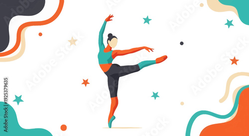 Woman Dancing Freely with Joyful Expression.