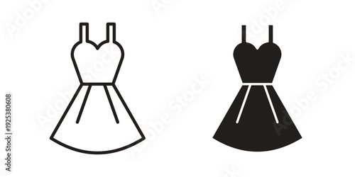 Dress icon symbol design template. Vector 10 eps.