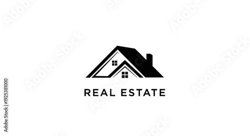 Modern Real Estate House Logo Design Template for Property Business Branding