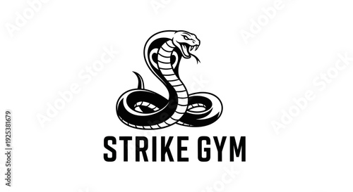 Strike Gym Cobra Snake Logo for Fitness and Martial Arts Branding