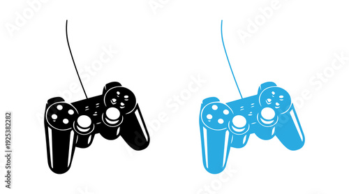 Video game controller icons. Joy Stick Icon Set. game console icon flat symbol. vector illustration on transparent background