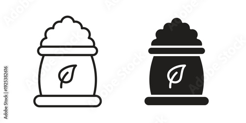 Fertilizer icon symbol design template. Vector 10 eps.