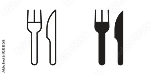 Fork and Knife icon symbol design template. Vector 10 eps.