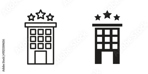 hotel icon symbol design template. Vector 10 eps.