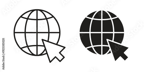 Internet icon symbol design template. Vector 10 eps.