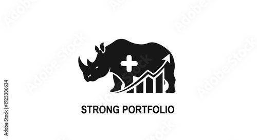 Rhino Financial Growth Portfolio Icon - Strong Investment and Business Success Symbol