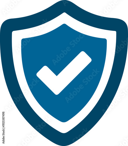 Modern shield security check icons collection in flat and line style featuring protection, approval, verified badge and cybersecurity symbols. Data safety and trust concepts.
