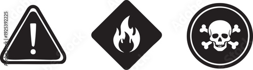 Safety Caution Risk Hazard Warning Signal Protection Icon