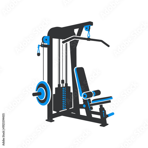 Modern Multi-Gym Machine For Strength Training And Exercise