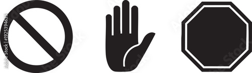 Red Do Not Enter Warning Sign Forbidden Entry