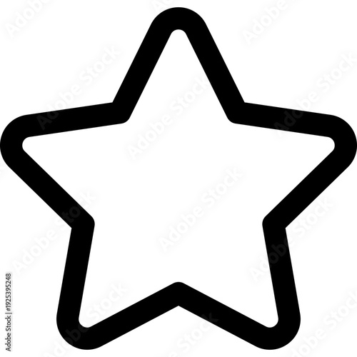 Star Vector Line Icon