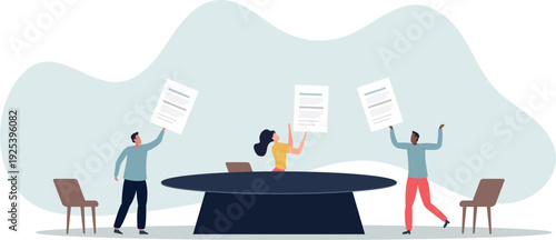 Diverse meeting and team with various ethnic work groups.person's life situation and his activities.