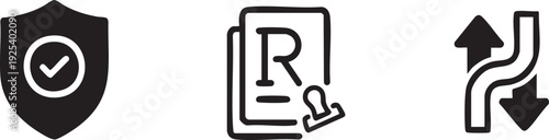 Social Rule Regulation Guideline Policy Compliance Vector Icon