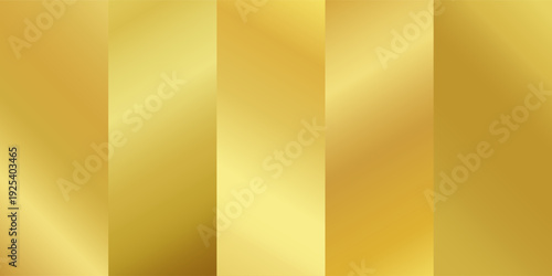Golden gradients. Creative classic set universal use