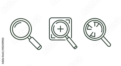 Magnifying Glasses with Various Lens Designs.