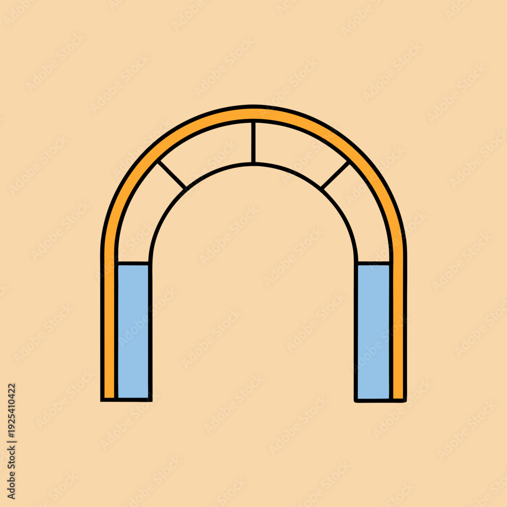 Fototapeta premium vector illustration of a door
