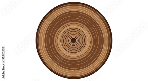 Organic circular pattern resembling wood growth rings, abstract natural texture, concentric brown rings, growth cycle, timber cross-section,