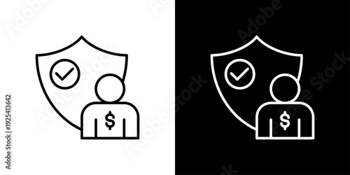 Insurance Icon Sheet Black And White