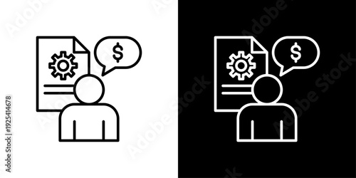 Advisor Icon Sheet Black And White