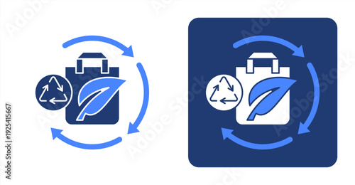 Responsible Consumption icon, with contrast background.