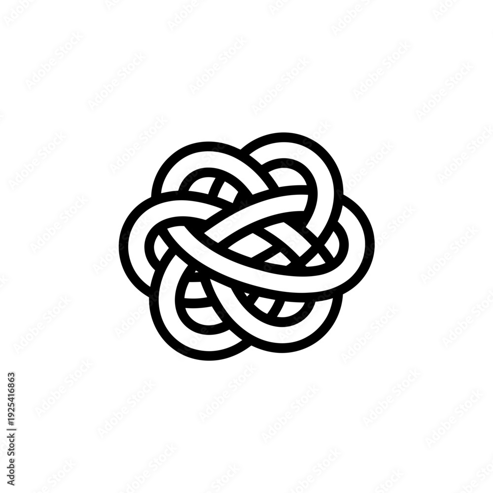 Fototapeta premium A stylized illustration of an intricate Celtic knot design
