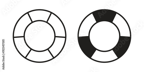 Life buoy icon symbol design template. Vector 10 eps.
