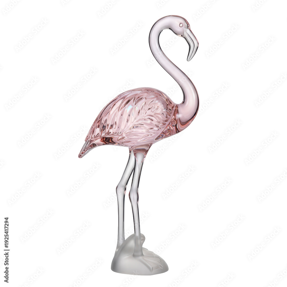 Obraz premium Glass flamingo figurine