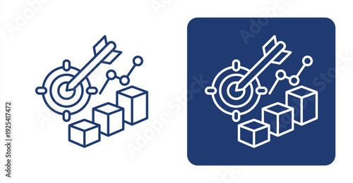 Impact Economy icon, with contrast background.