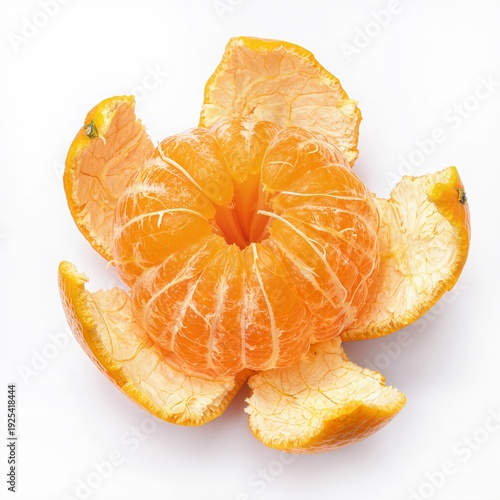 Tangerine with Peel Partially Removed