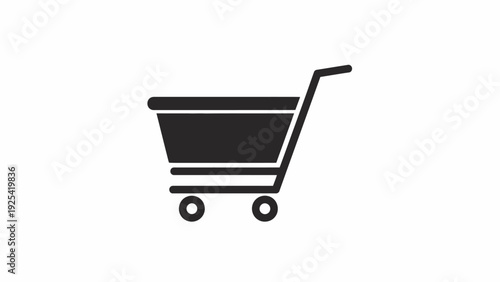 Shopping cart icon representing e-commerce and online retail services