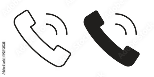 Phone call icon symbol design template. Vector 10 eps.
