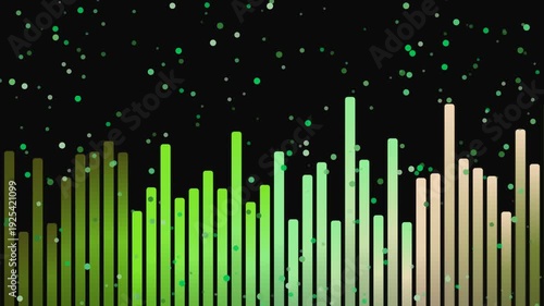 Abstract Audio Bars Visualizer 4K – Futuristic Music Spectrum Background Loop